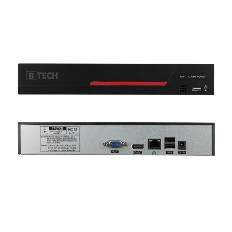 دستگاه NVR نه کانال کیفیت5MP مدل 7109 برند B-TECH